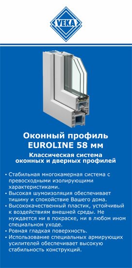 ОкнаВека-ктр EUROLINE 58